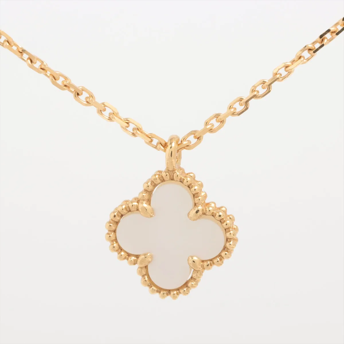 Van Cleef & Arpels Sweet Alhambra Mother of Pearl MOP Necklace