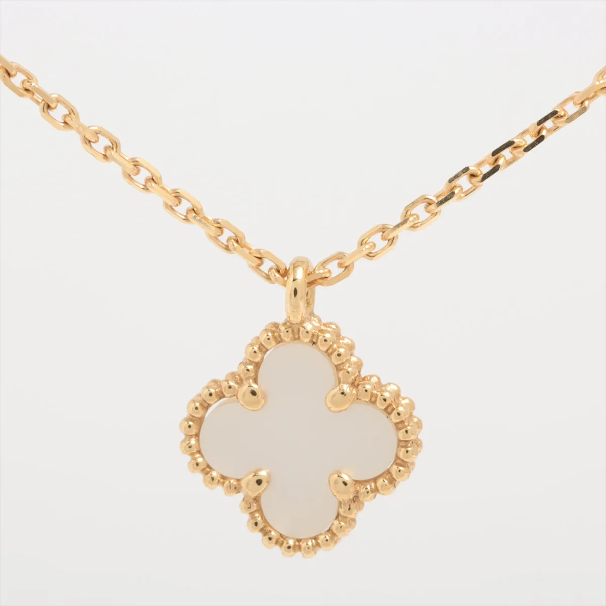 Van Cleef & Arpels Sweet Alhambra Mother of Pearl MOP Necklace