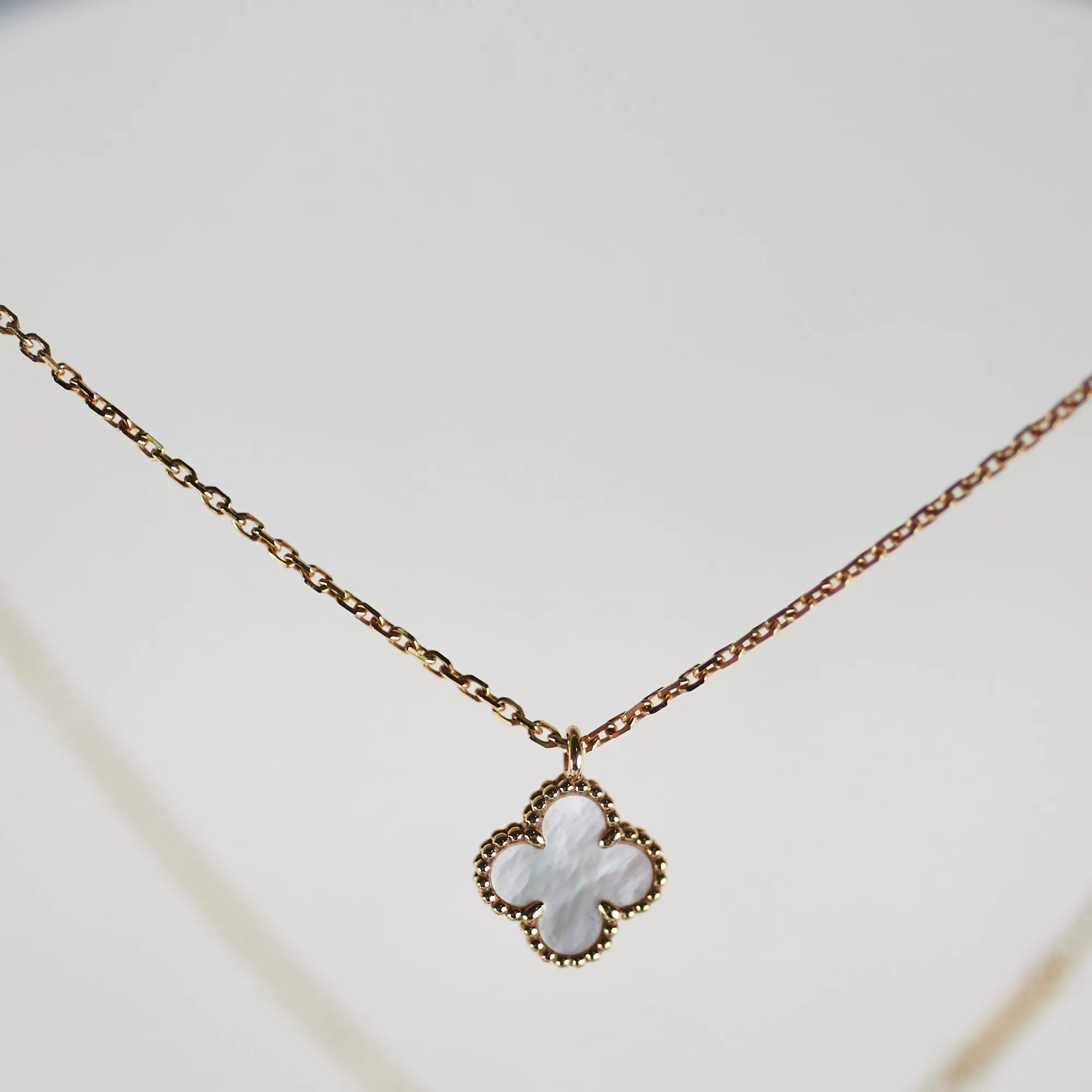 Van Cleef & Arpels Sweet Alhambra Mother Of Pearl Necklace