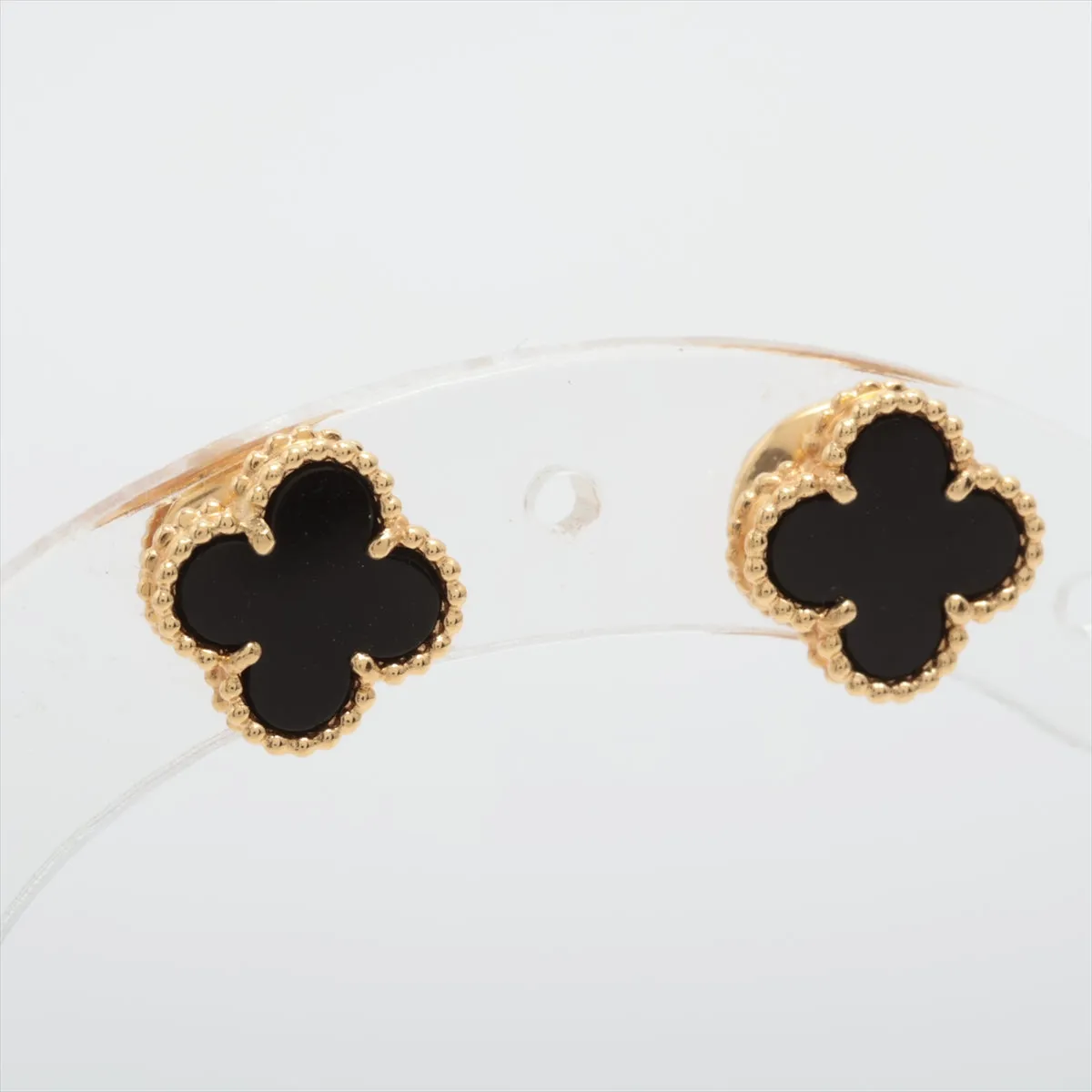 Van Cleef & Arpels Sweet Alhambra Onyx Earrings