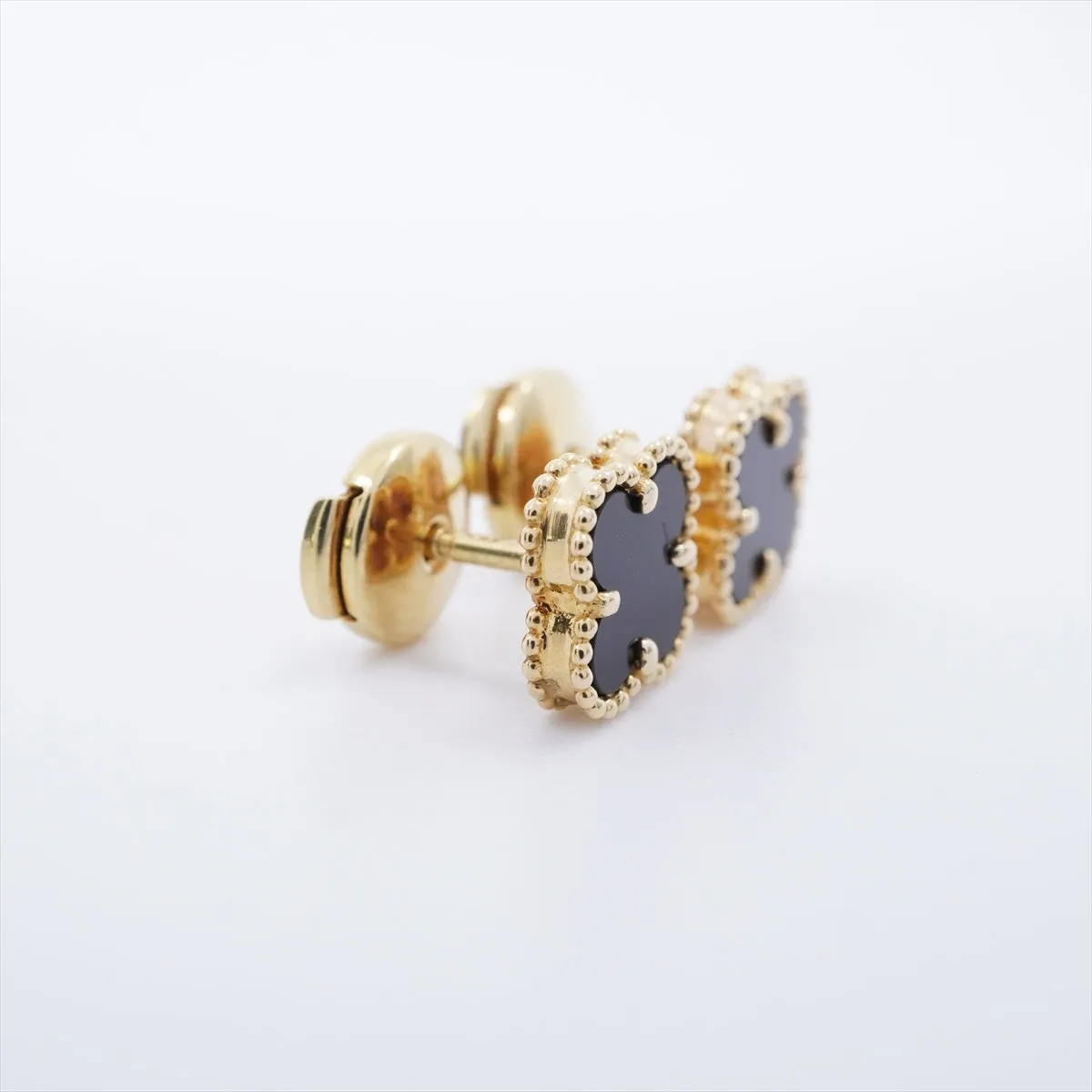 Van Cleef & Arpels Sweet Alhambra Onyx Earrings