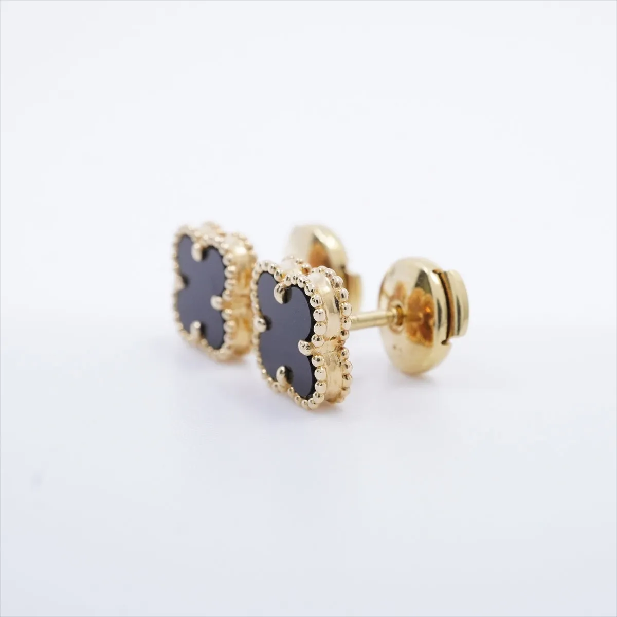 Van Cleef & Arpels Sweet Alhambra Onyx Earrings