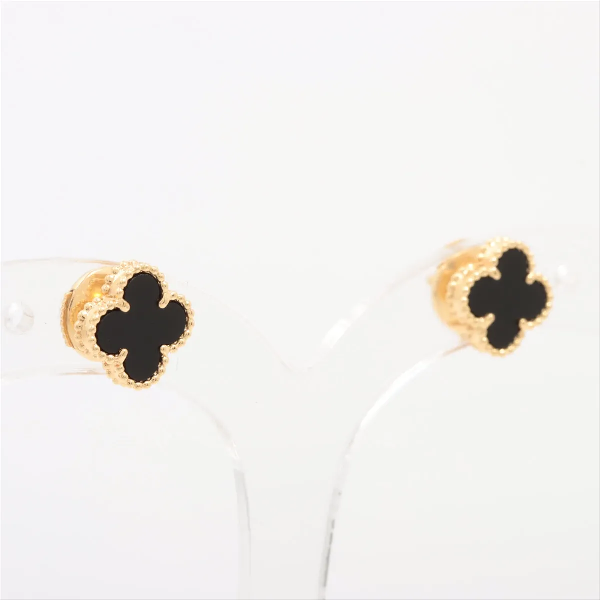 Van Cleef & Arpels Sweet Alhambra Onyx Earrings