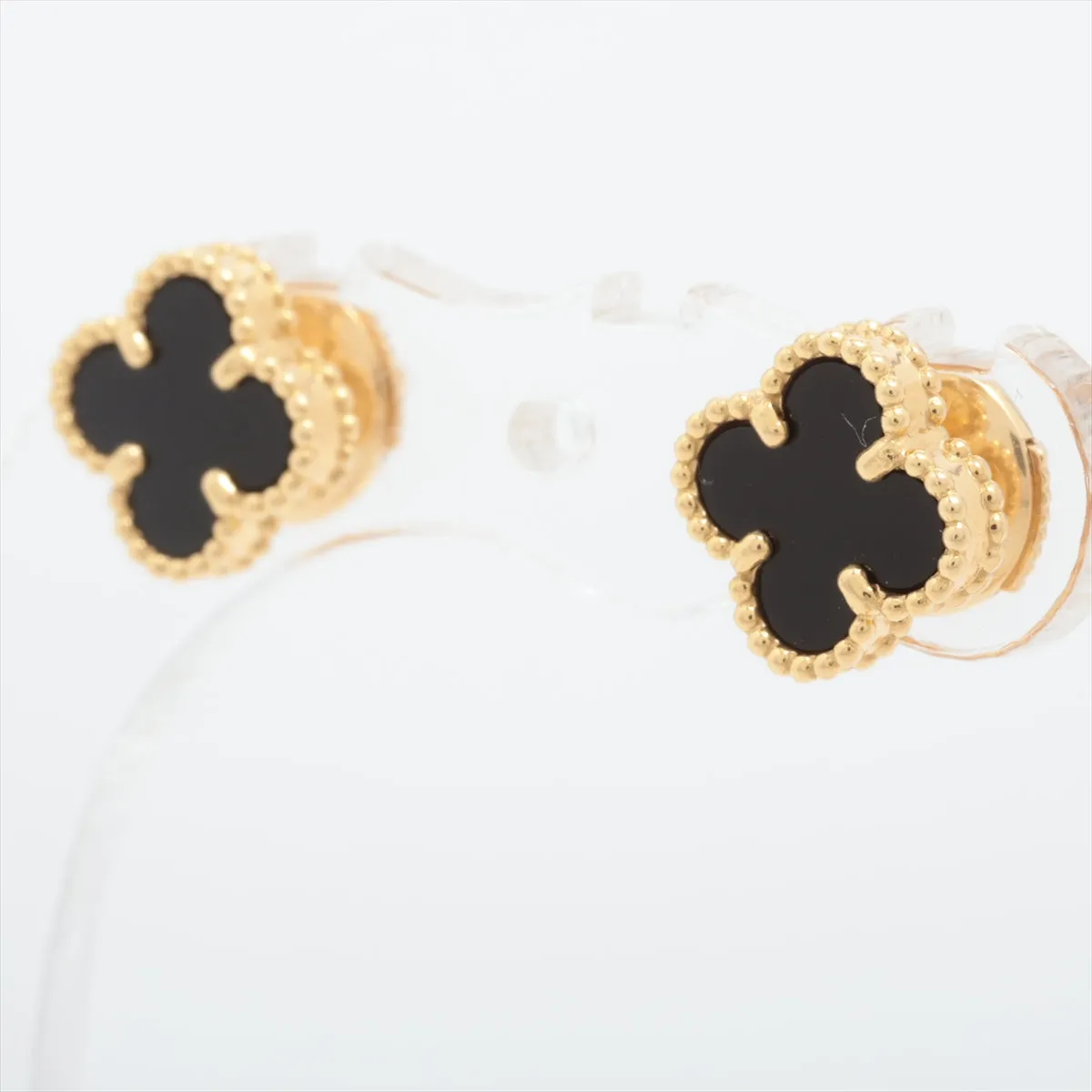 Van Cleef & Arpels Sweet Alhambra Onyx Earrings