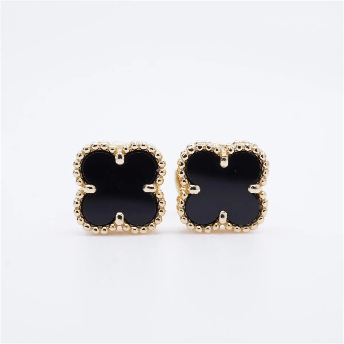 Van Cleef & Arpels Sweet Alhambra Onyx Earrings