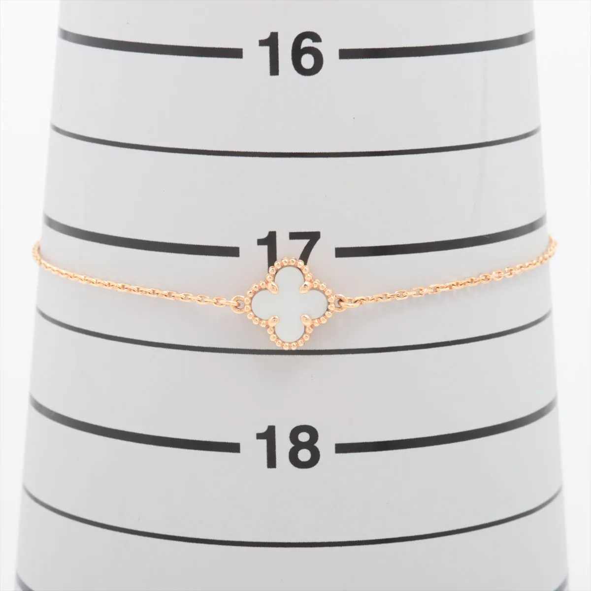 Van Cleef & Arpels Sweet Alhambra White Mother of Pearl MOP Bracelet