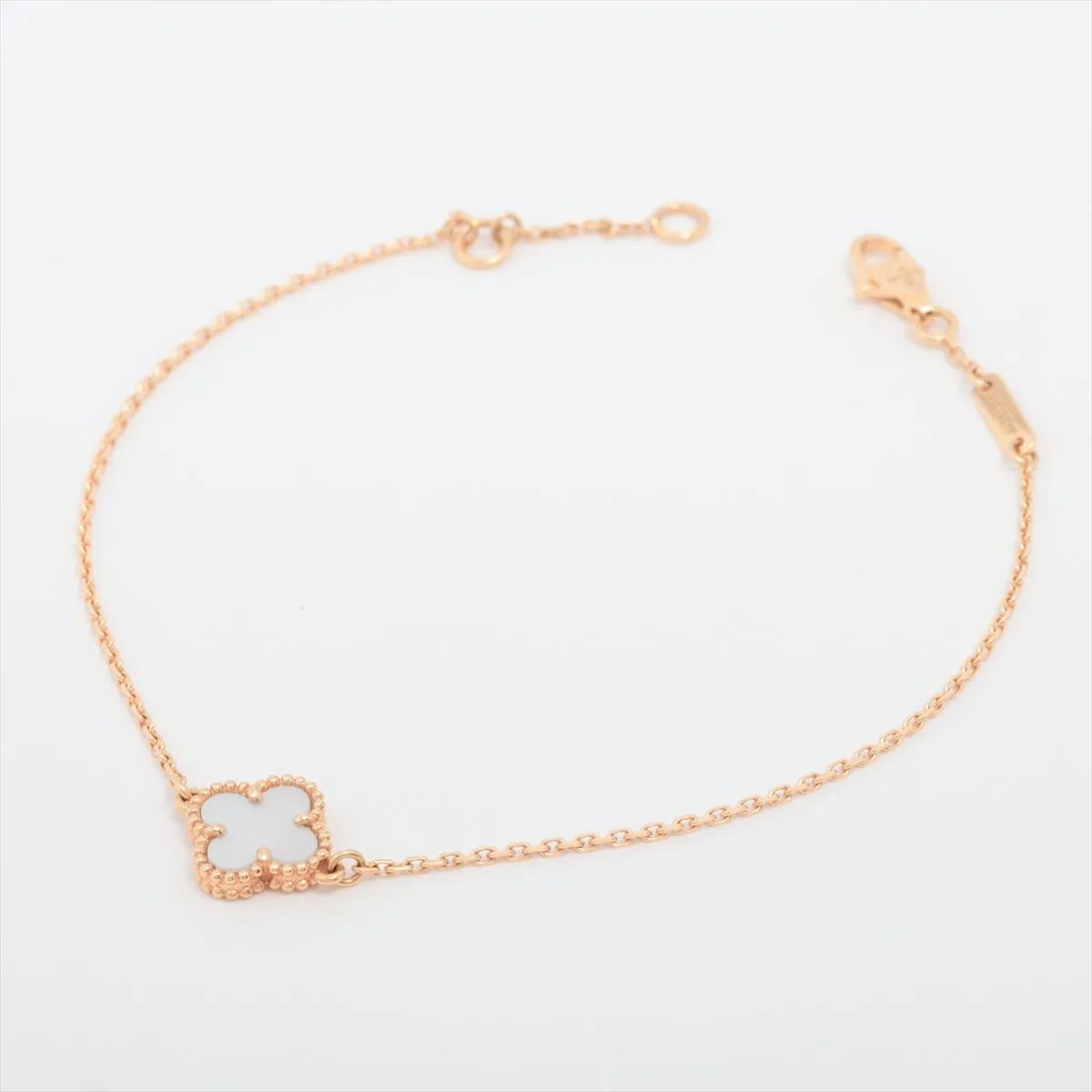 Van Cleef & Arpels Sweet Alhambra White Mother of Pearl MOP Bracelet