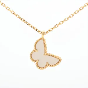 Van Cleef & Arpels Sweet Papillon Mother of Pearl MOP Necklace