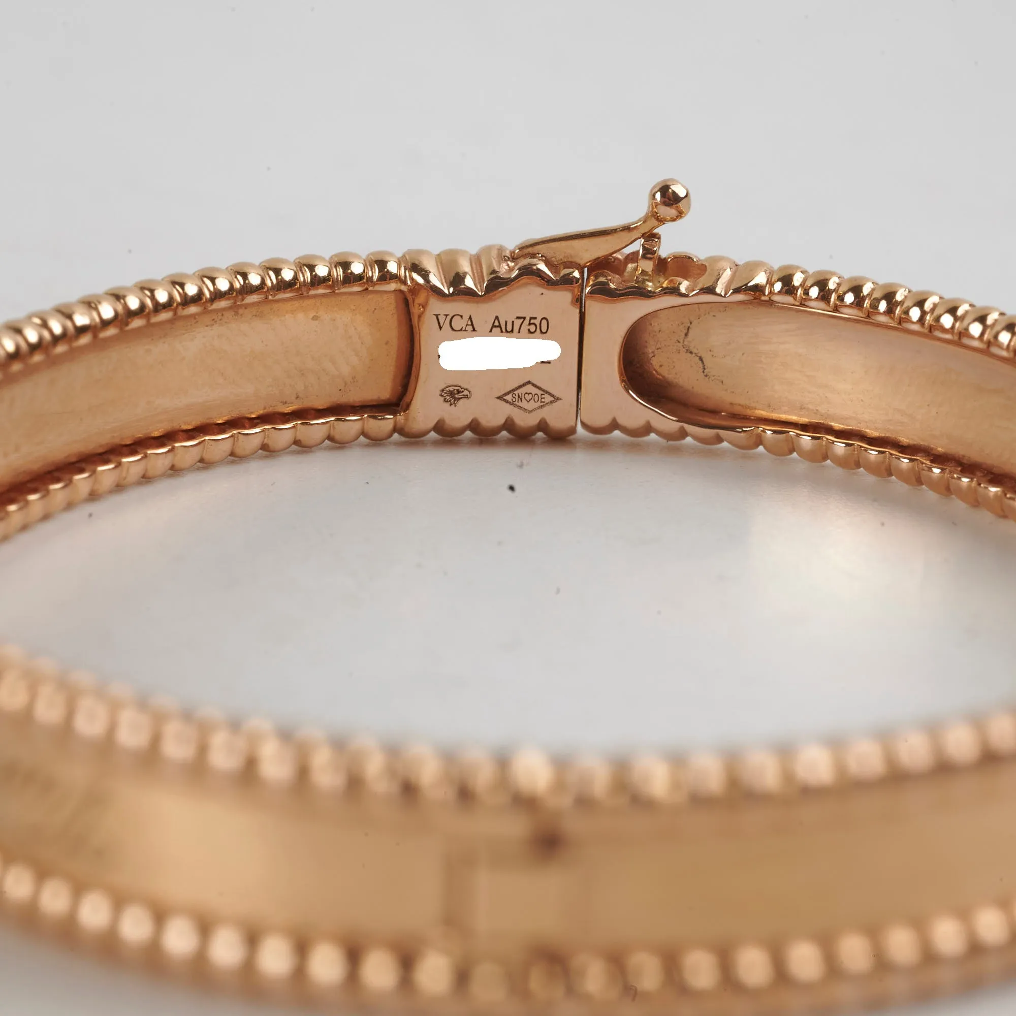 Van Cleef & Arpels VCA Perless Signature Bracelet Small Model Pink Gold 2020