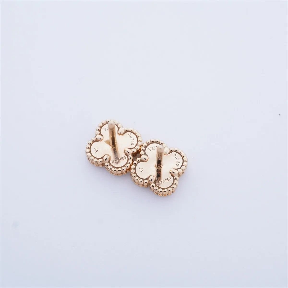 Van Cleef & Arpels VCA Sweet Alhambra Carnelian Earrings 2019