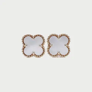 Van Cleef & Arpels VCA Sweet Alhambra Mother of pearl MOP Earrings