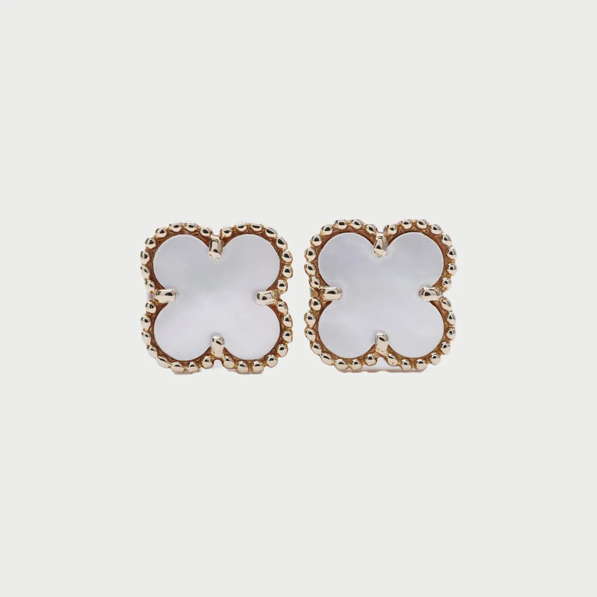Van Cleef & Arpels VCA Sweet Alhambra Mother of pearl MOP Earrings
