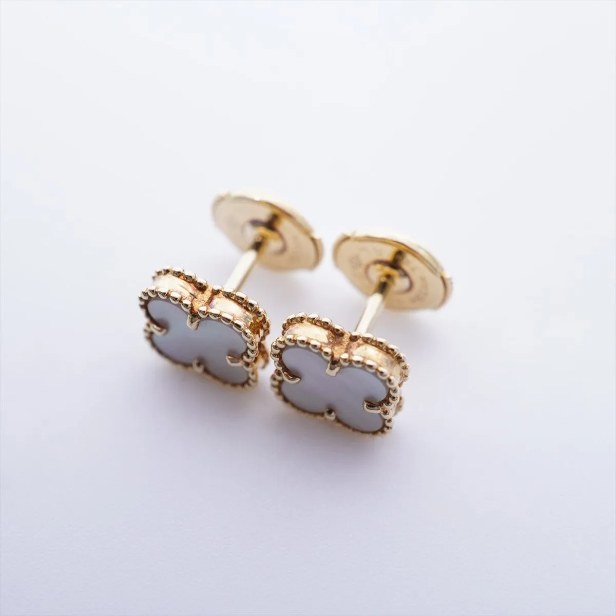Van Cleef & Arpels VCA Sweet Alhambra Mother of pearl MOP Earrings