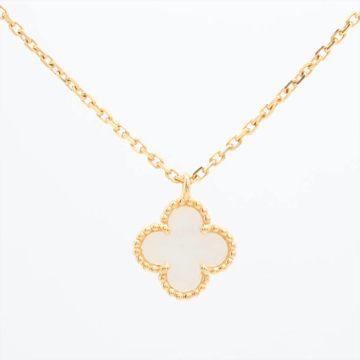 Van Cleef & Arpels VCA Sweet Alhambra Mother of Pearl MOP Necklace 2023