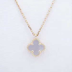 Van Cleef & Arpels VCA Sweet Alhambra Mother of pearl MOP Necklace