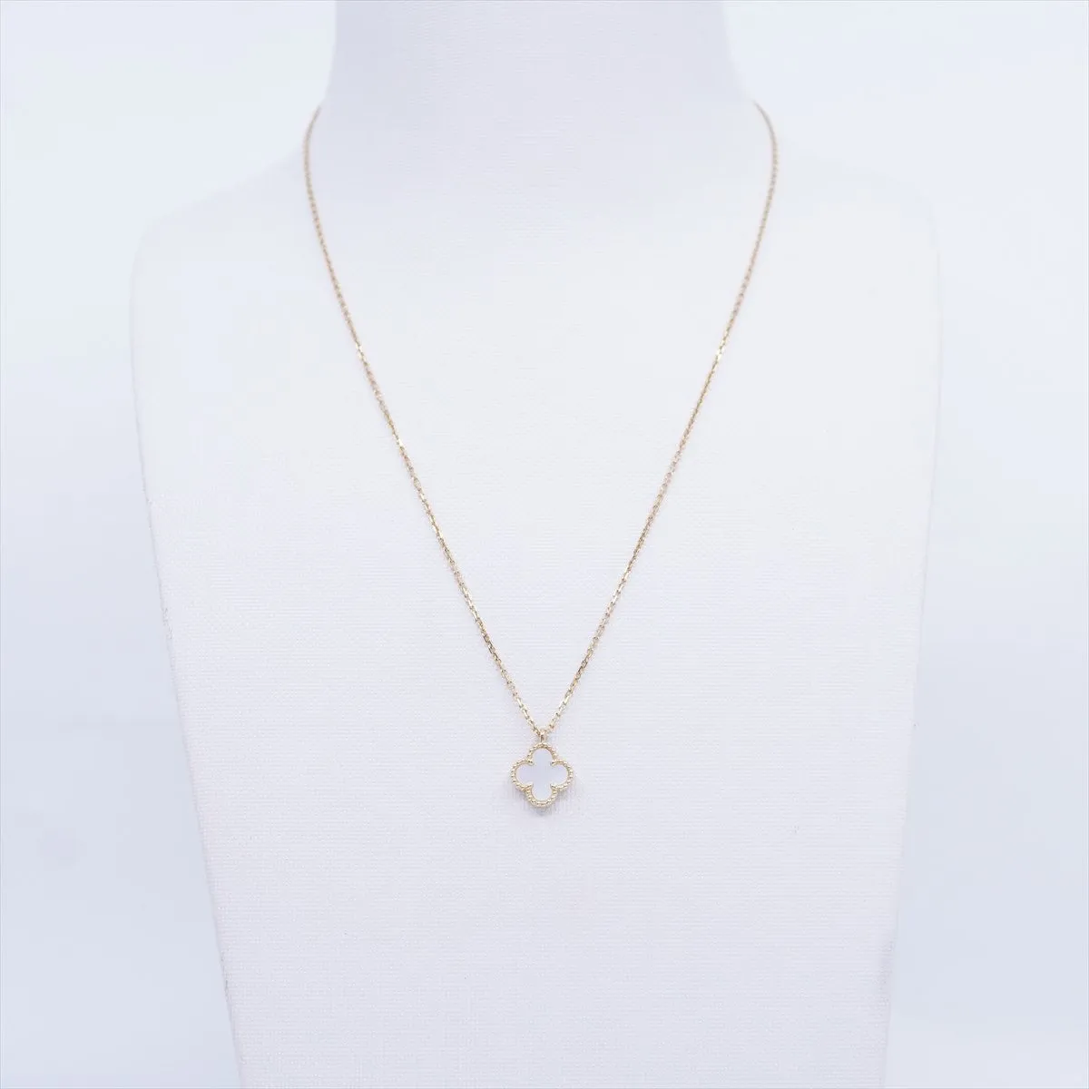 Van Cleef & Arpels VCA Sweet Alhambra Mother of pearl MOP Necklace