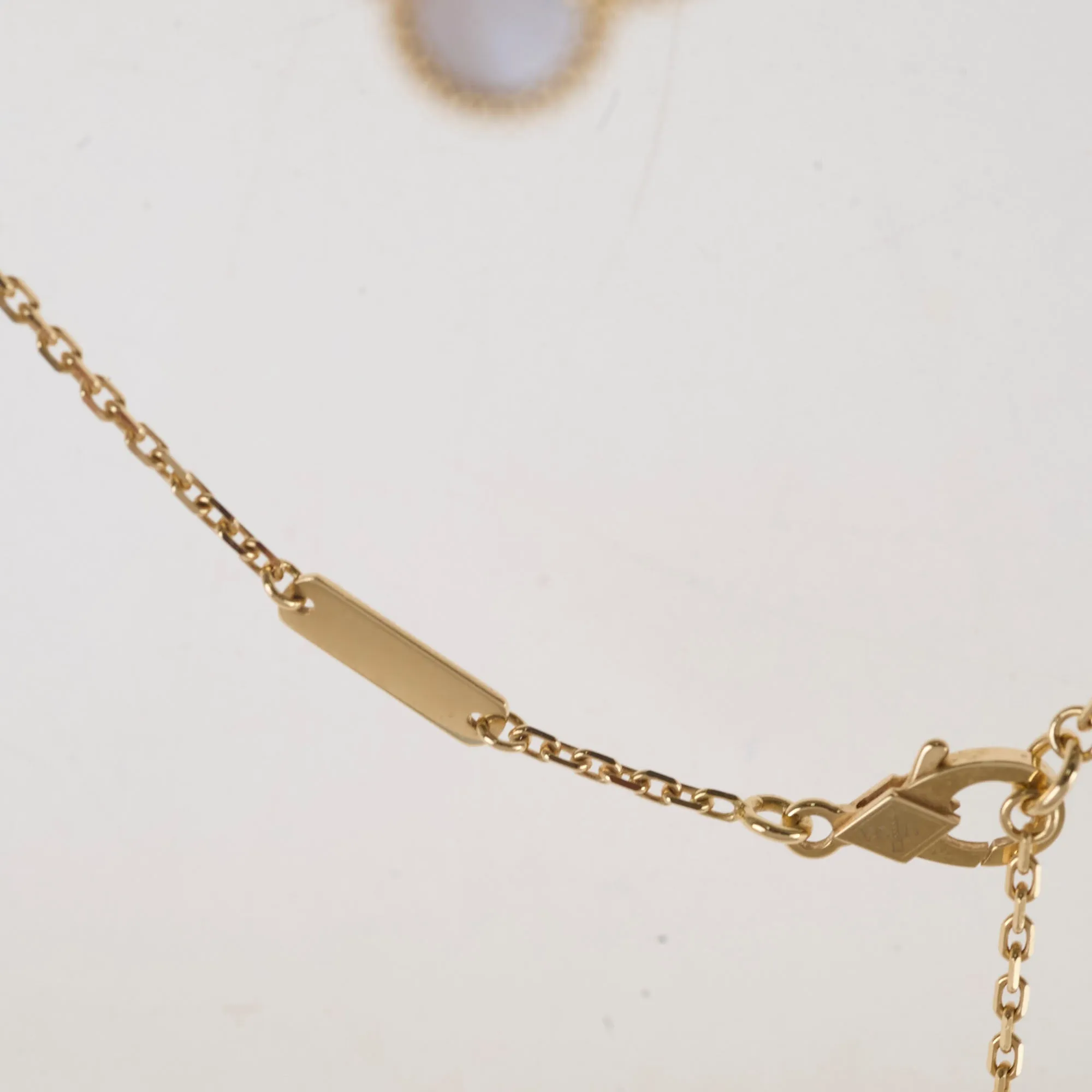 Van Cleef & Arpels VCA Vintage Alhambra Mother of Pearl MOP Necklace