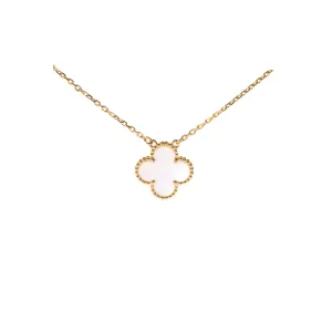 Van Cleef & Arpels VCA Vintage Alhambra Mother of Pearl MOP Necklace