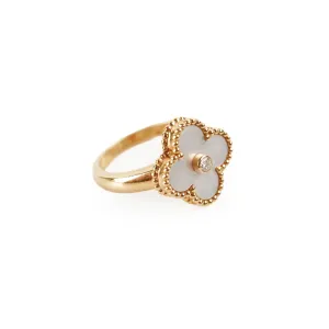 Van Cleef & Arpels VCA Vintage Alhambra Ring Size 52