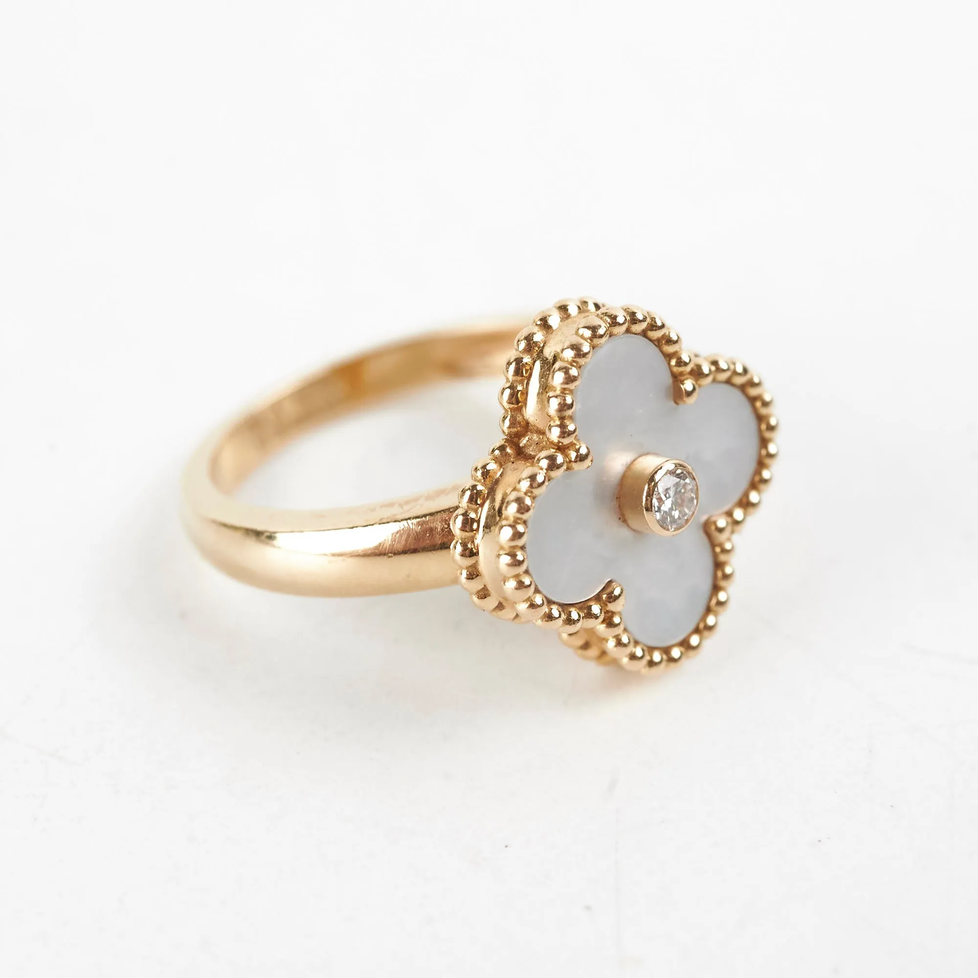 Van Cleef & Arpels VCA Vintage Alhambra Ring Size 52