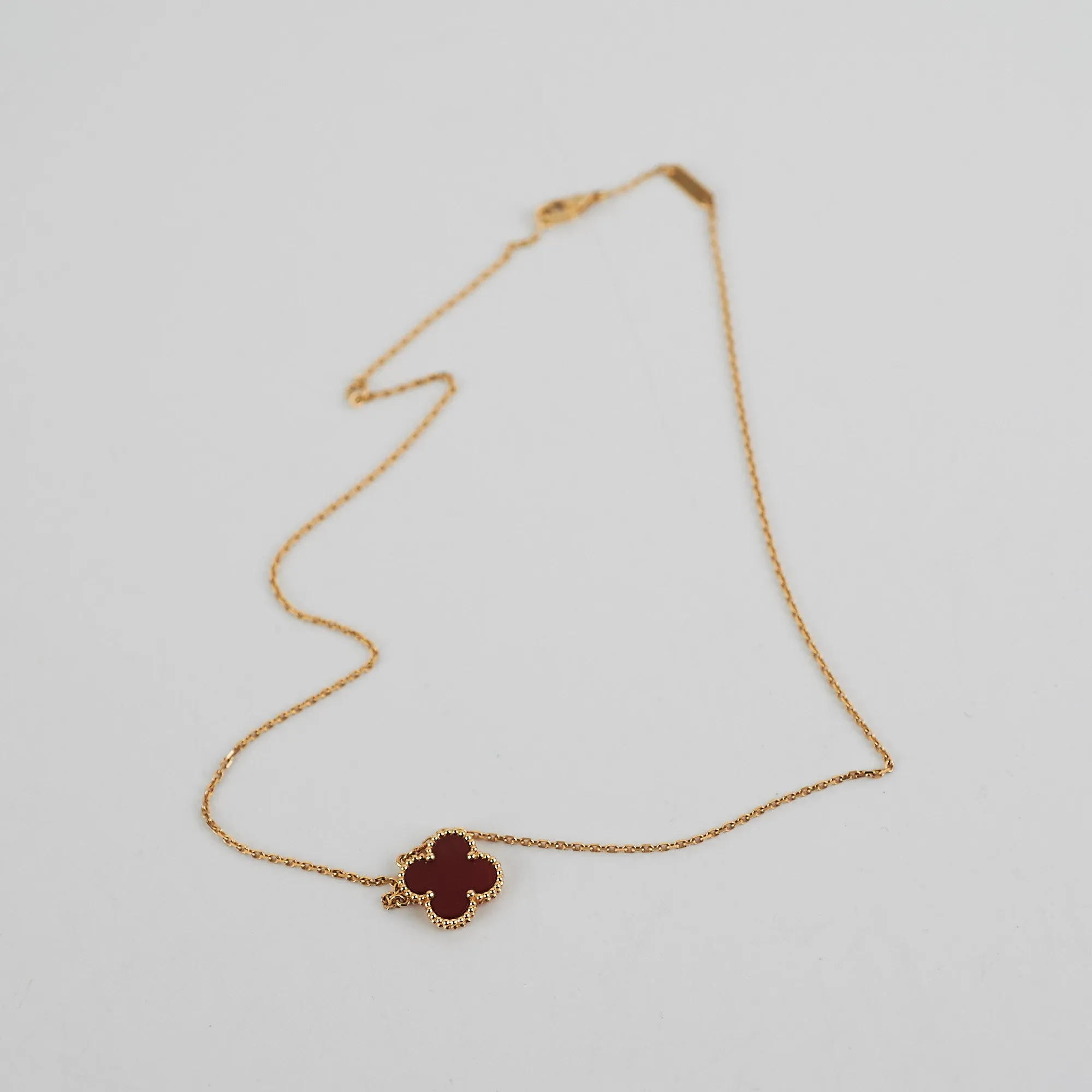 Van Cleef & Arpels VCA Vintage Carnelian pendant necklace