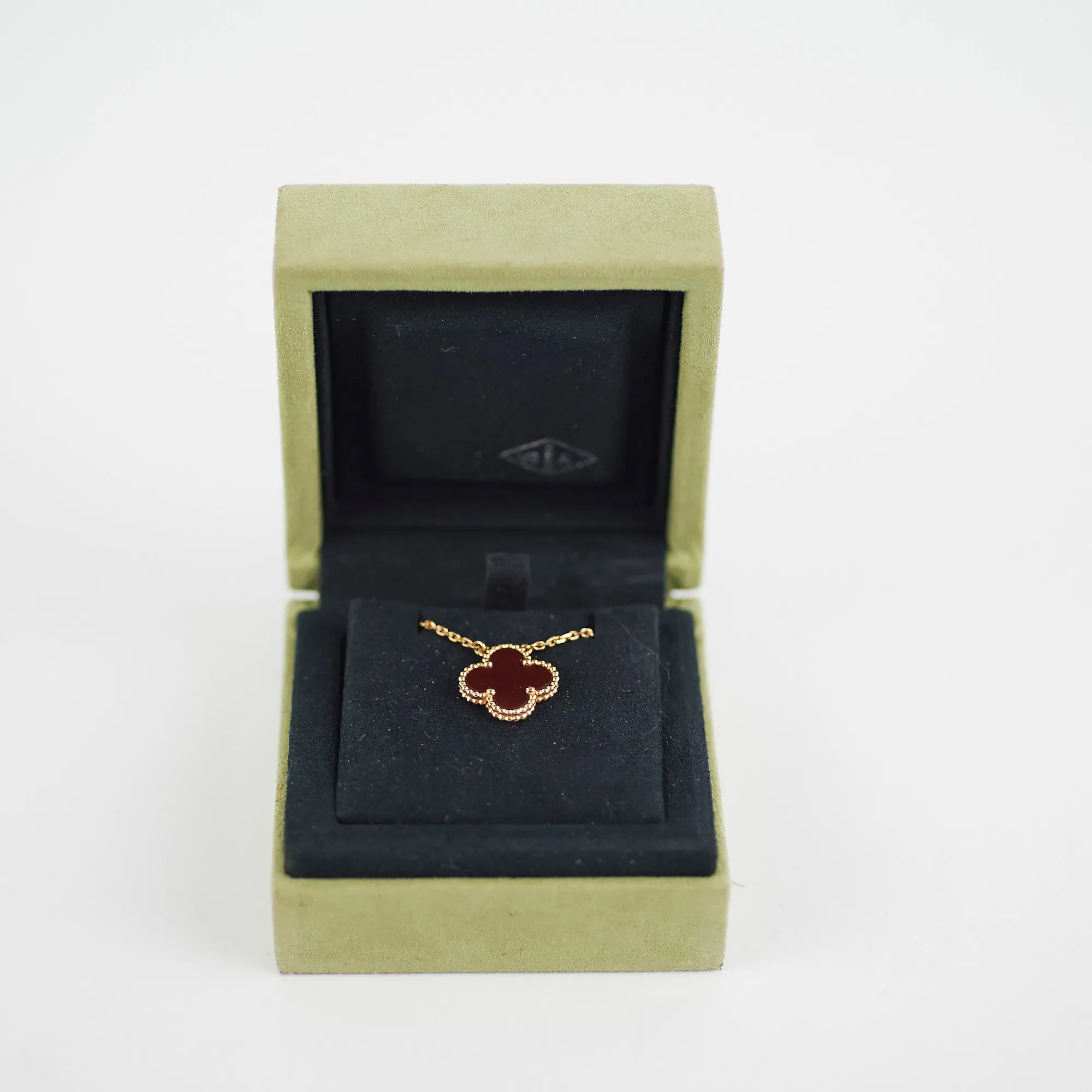 Van Cleef & Arpels VCA Vintage Carnelian pendant necklace