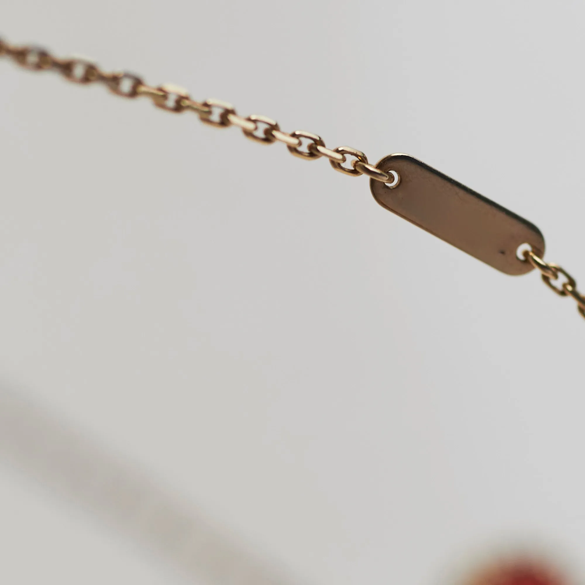 Van Cleef & Arpels VCA Vintage Carnelian pendant necklace