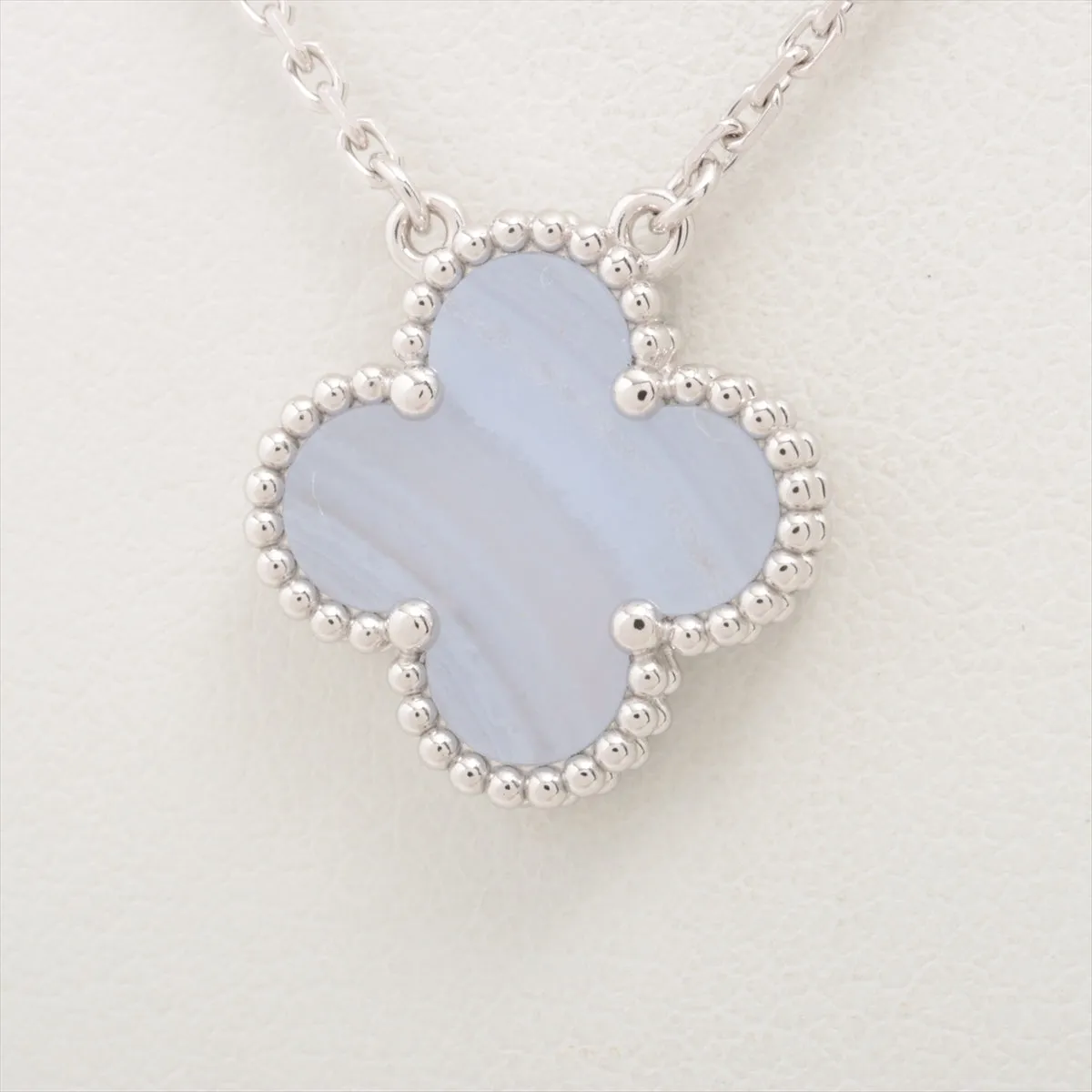 Van Cleef & Arpels Vintage Alhambra Chalcedony Necklace - March 2024