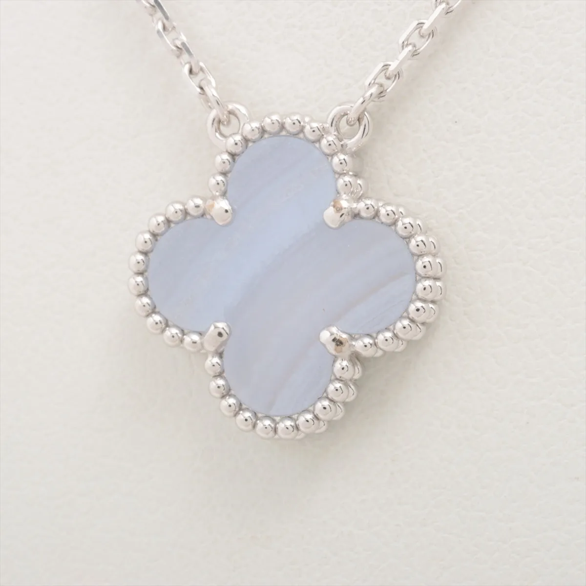 Van Cleef & Arpels Vintage Alhambra Chalcedony Necklace - March 2024