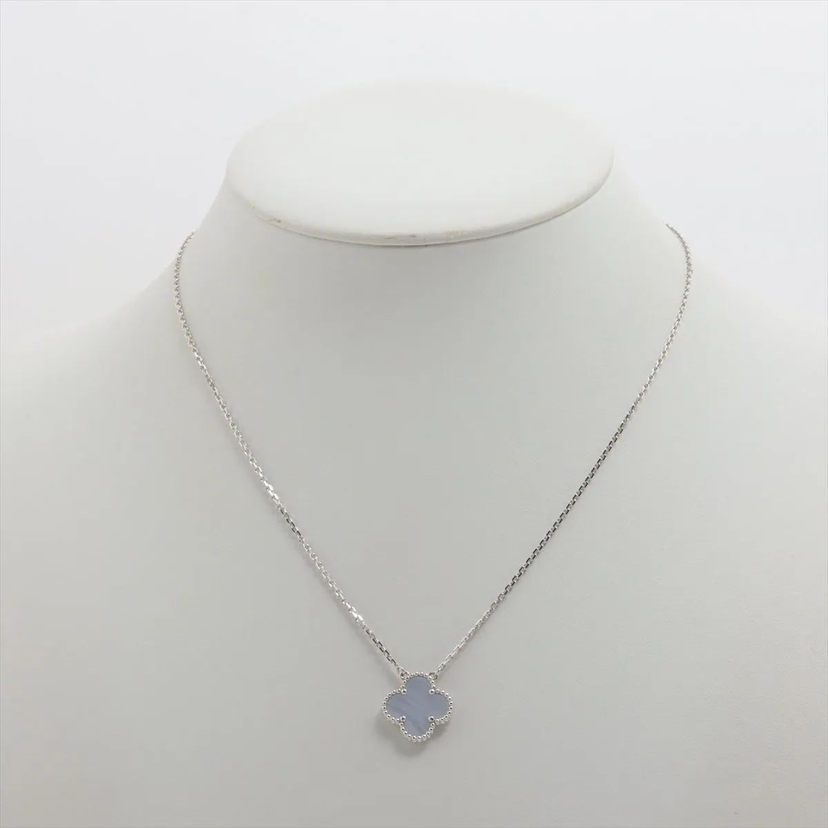 Van Cleef & Arpels Vintage Alhambra Chalcedony Necklace - Oct 2022