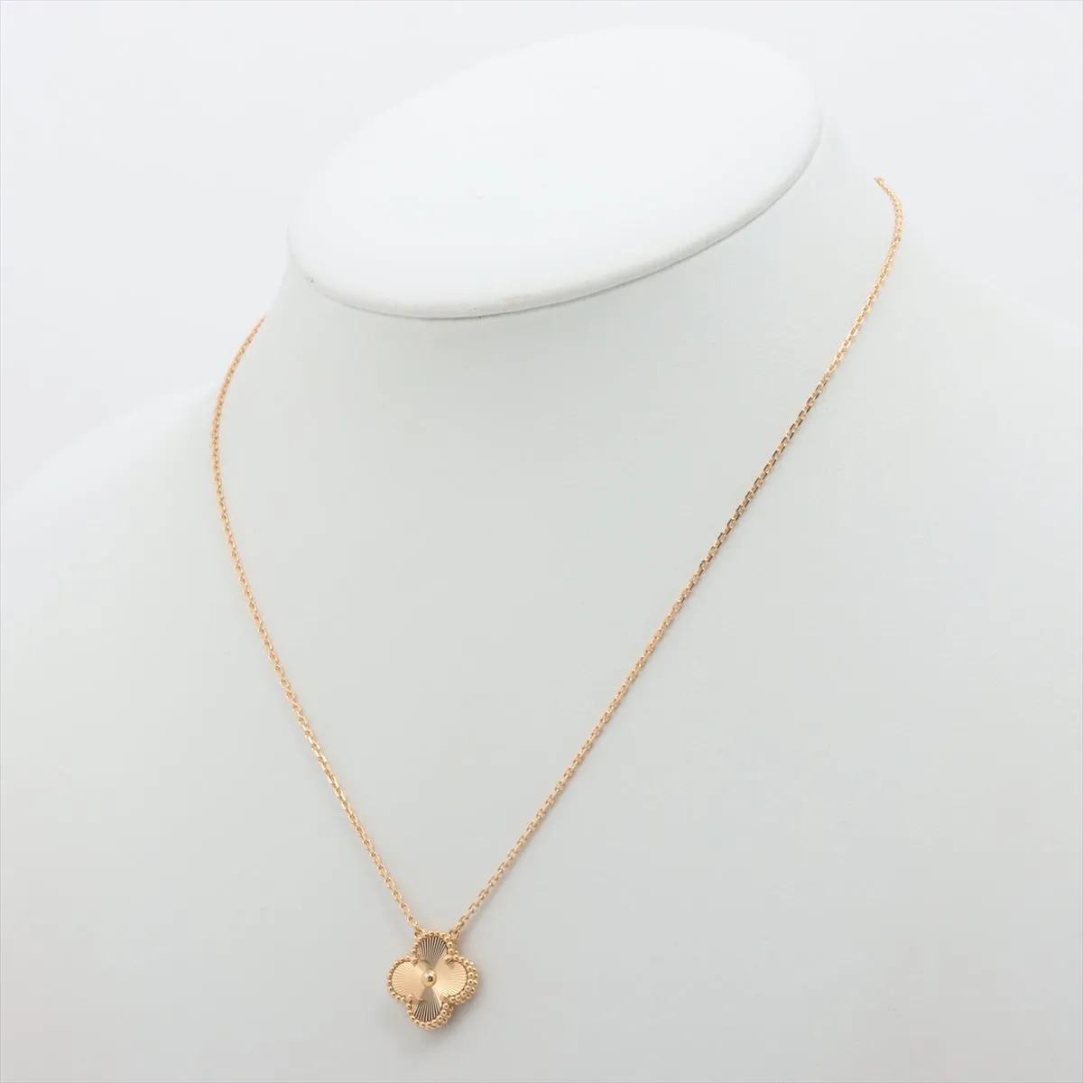 Van Cleef & Arpels Vintage Alhambra Guilloche Necklace 2024