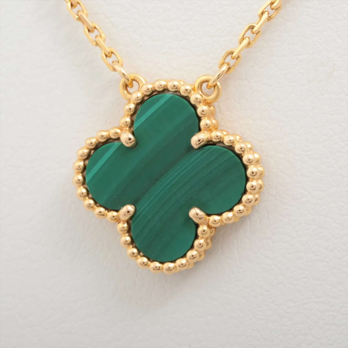 Van Cleef & Arpels Vintage Alhambra Malachite Necklace 2021