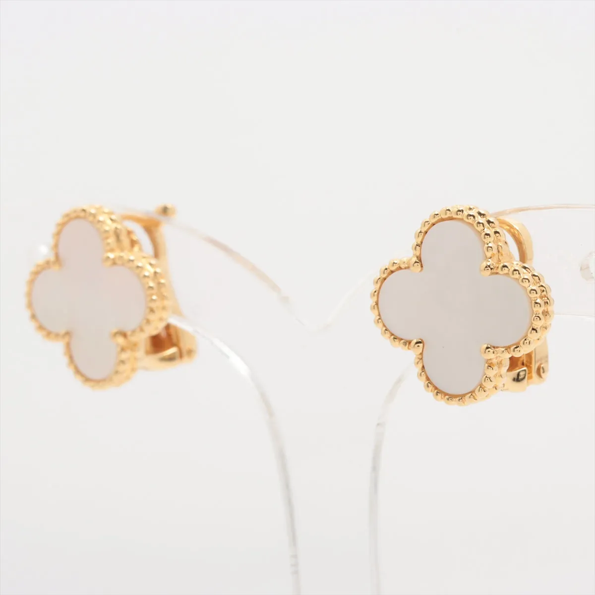 Van Cleef & Arpels Vintage Alhambra Mother of Pearl MOP Earrings