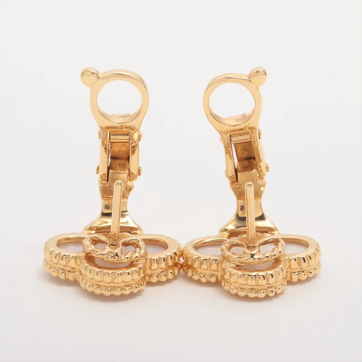 Van Cleef & Arpels Vintage Alhambra Mother of Pearl MOP Earrings