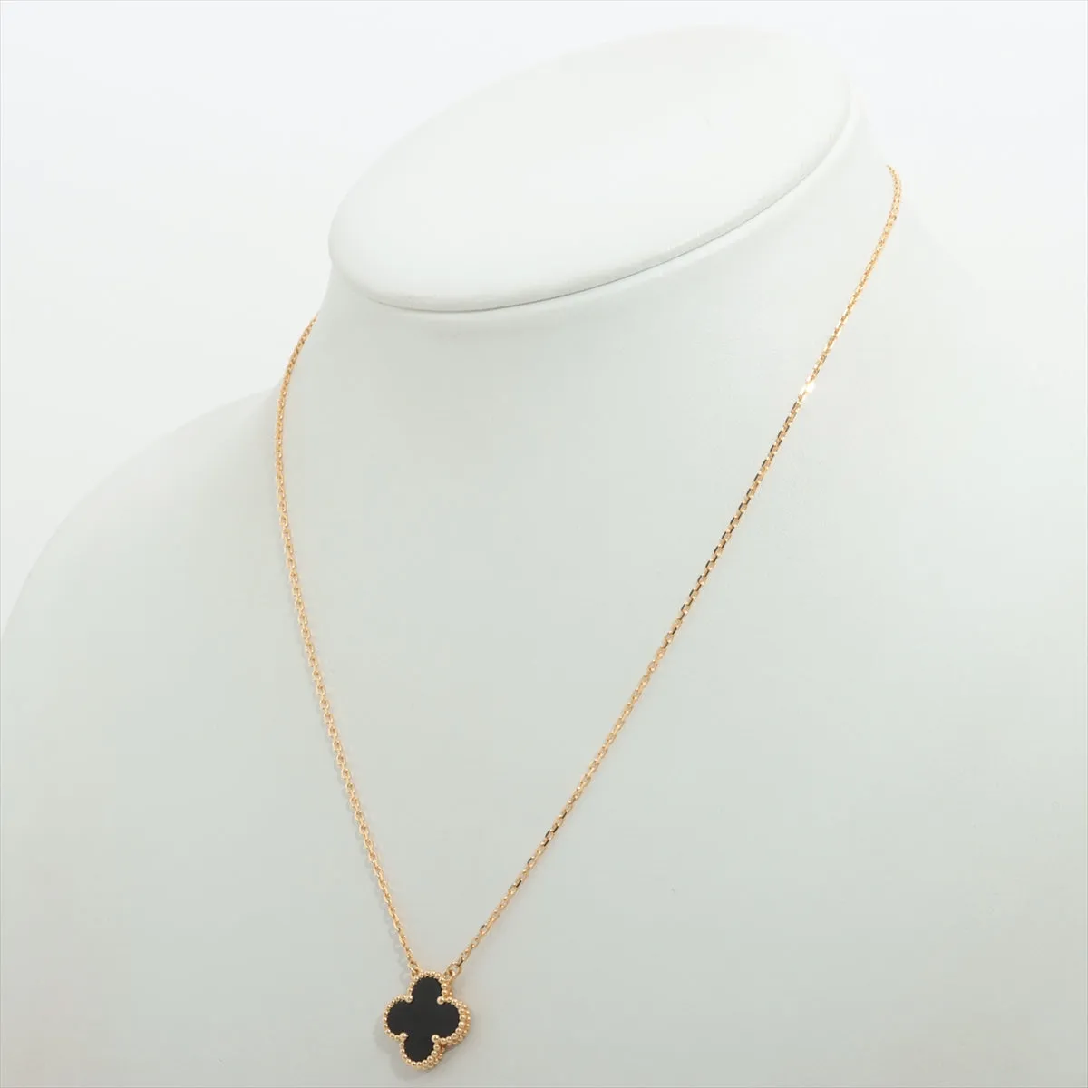 Van Cleef & Arpels Vintage Alhambra Onyx Necklace 2022