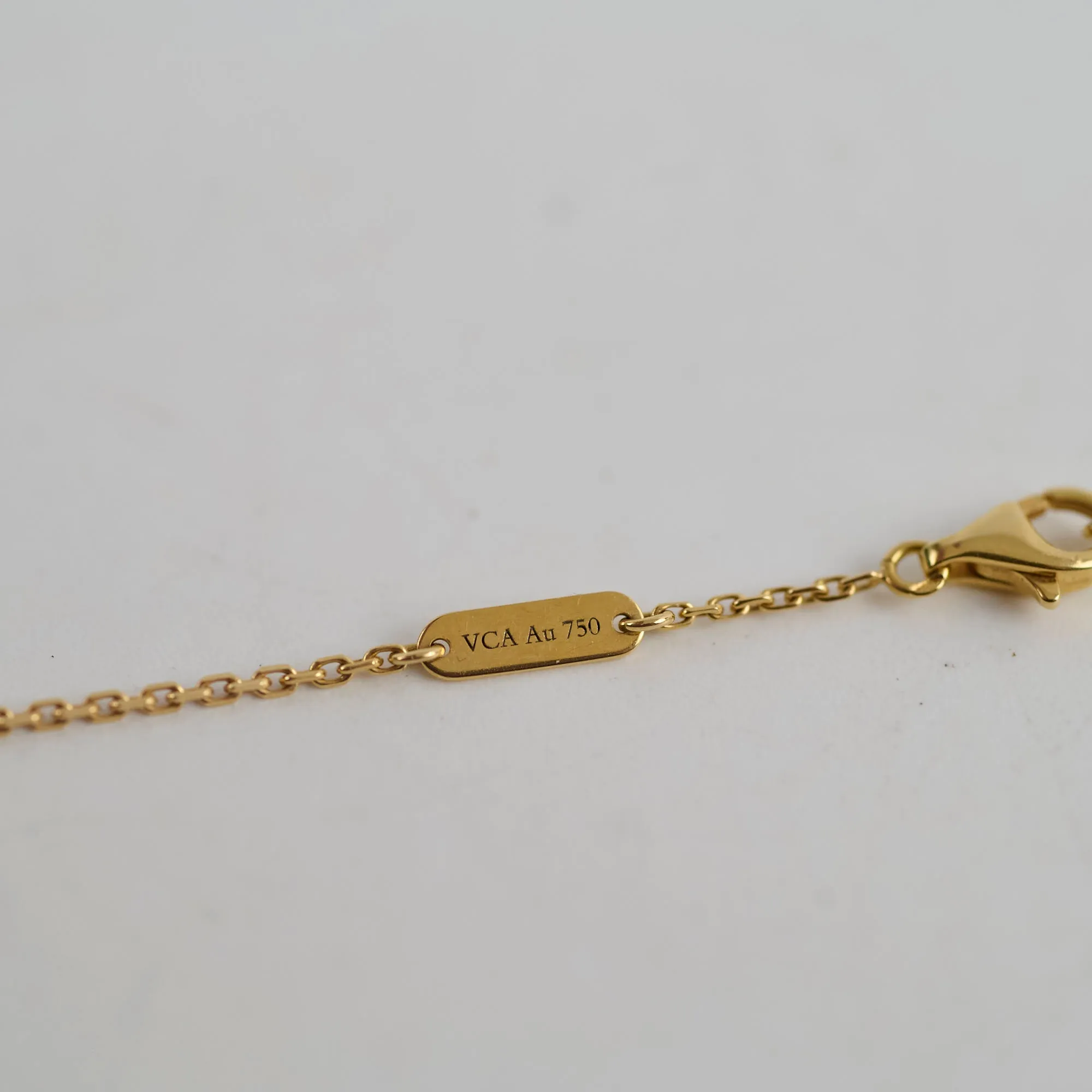 Van Cleef & Arpels Vintage Alhambra Onyx Necklace `