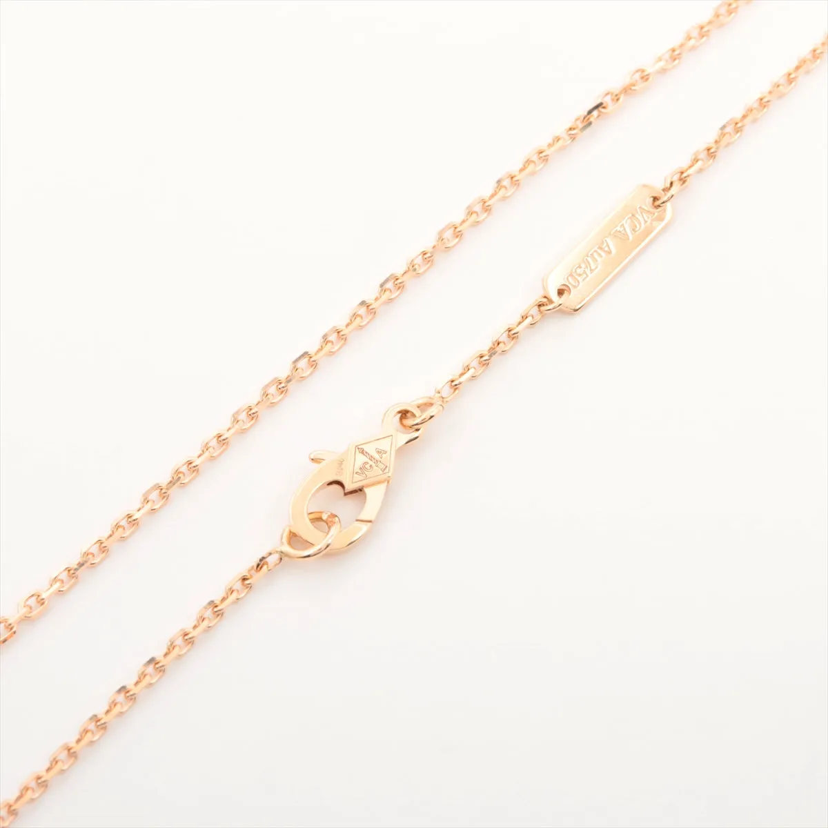Van Cleef & Arpels Vintage Alhambra Rhodonite diamond Necklace 2021