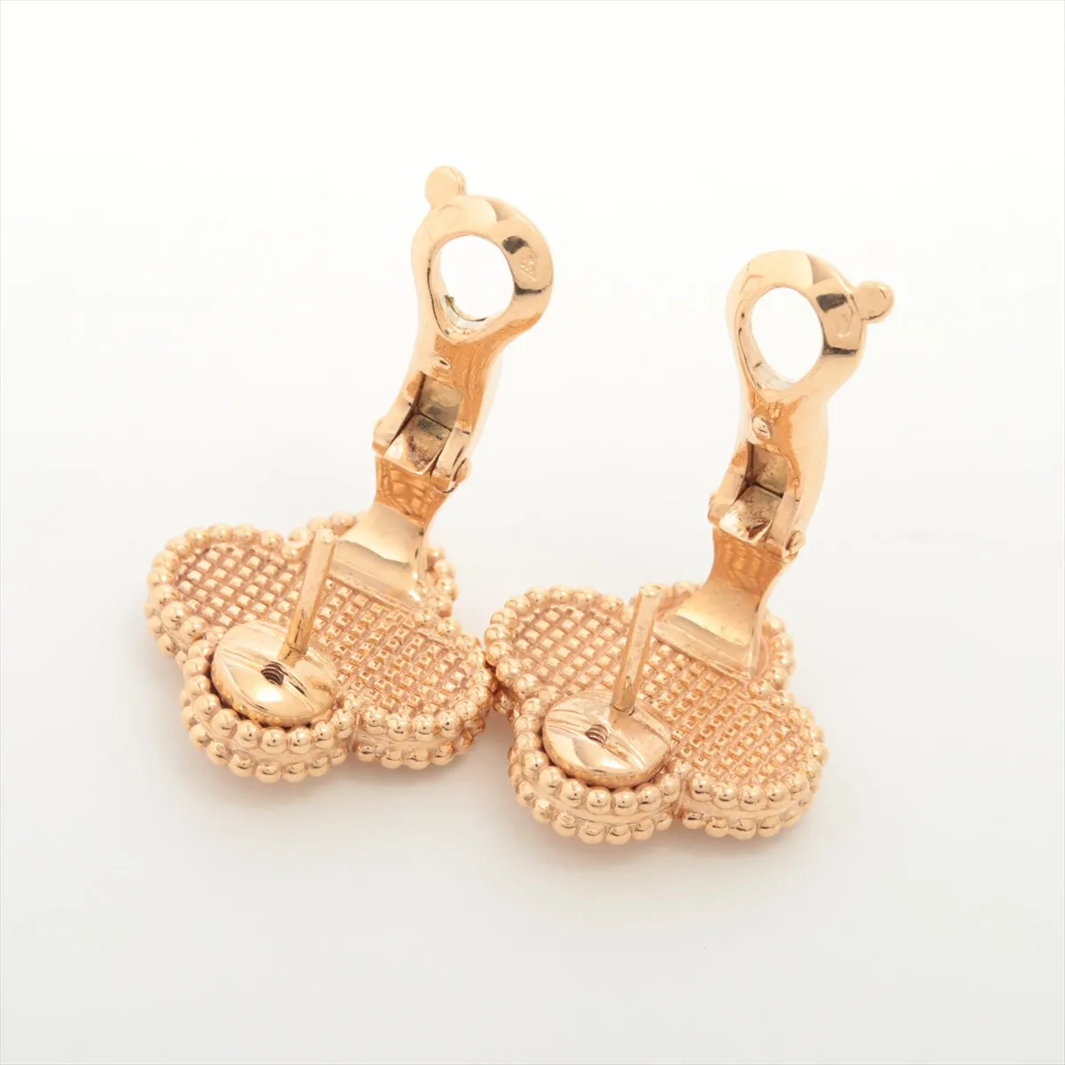 Van Cleef & Arpels Vintage Alhambra Rose Gold Earrings on hold ET
