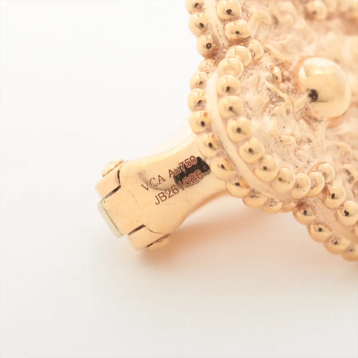 Van Cleef & Arpels Vintage Alhambra Rose Gold Earrings on hold ET