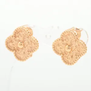 Van Cleef & Arpels Vintage Alhambra Rose Gold Earrings on hold ET