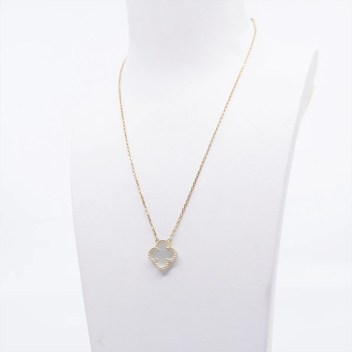 Van Cleef & Arpels Vintage Alhambra White Mother of Pearl MOP Necklace