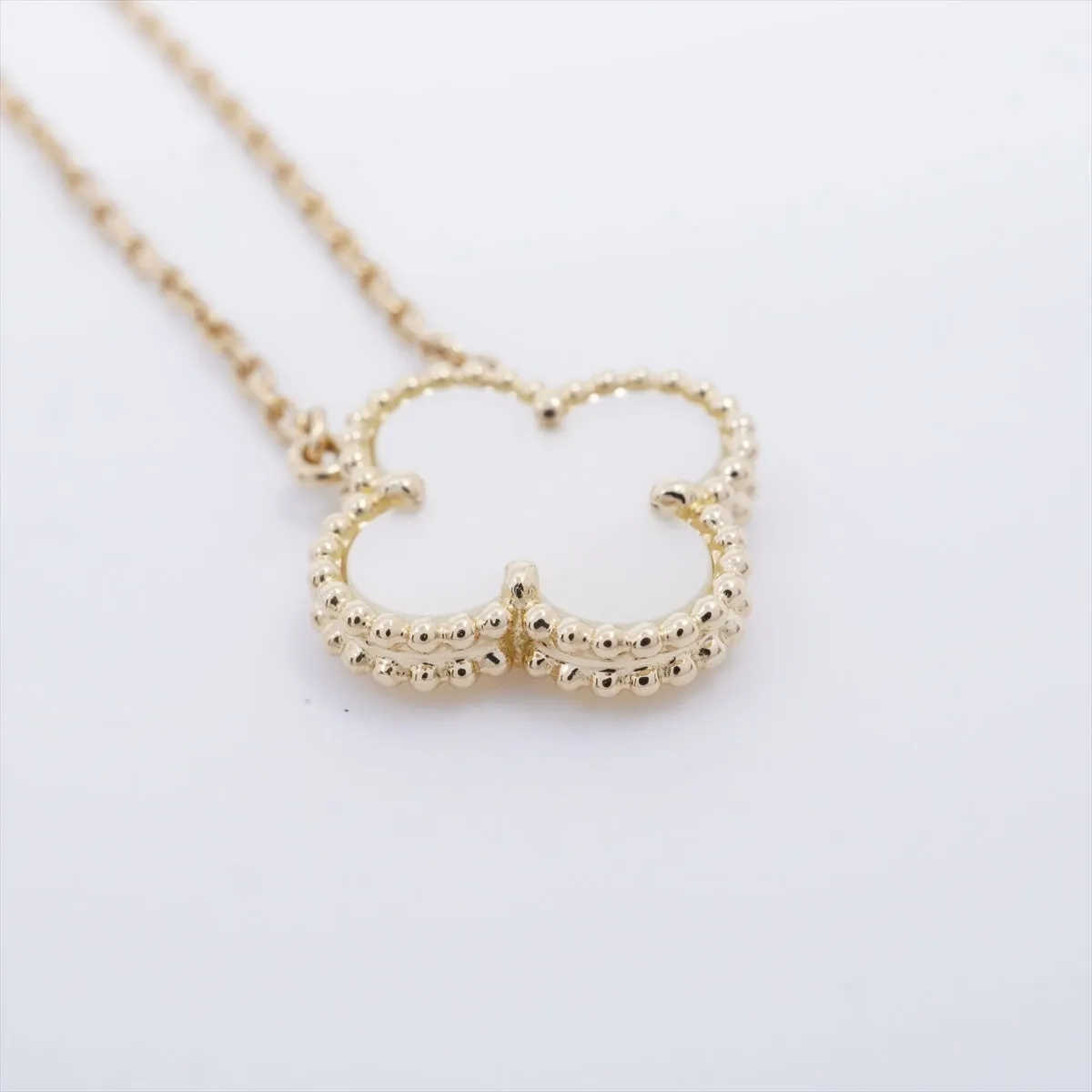 Van Cleef & Arpels Vintage Alhambra White Mother of Pearl MOP Necklace