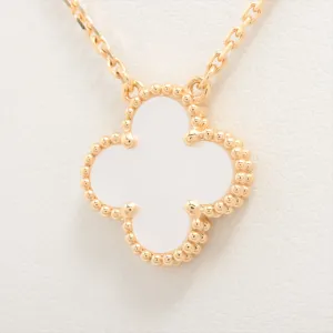 Van Cleef & Arpels Vintage Alhambra white mother of pearl Necklace 2023