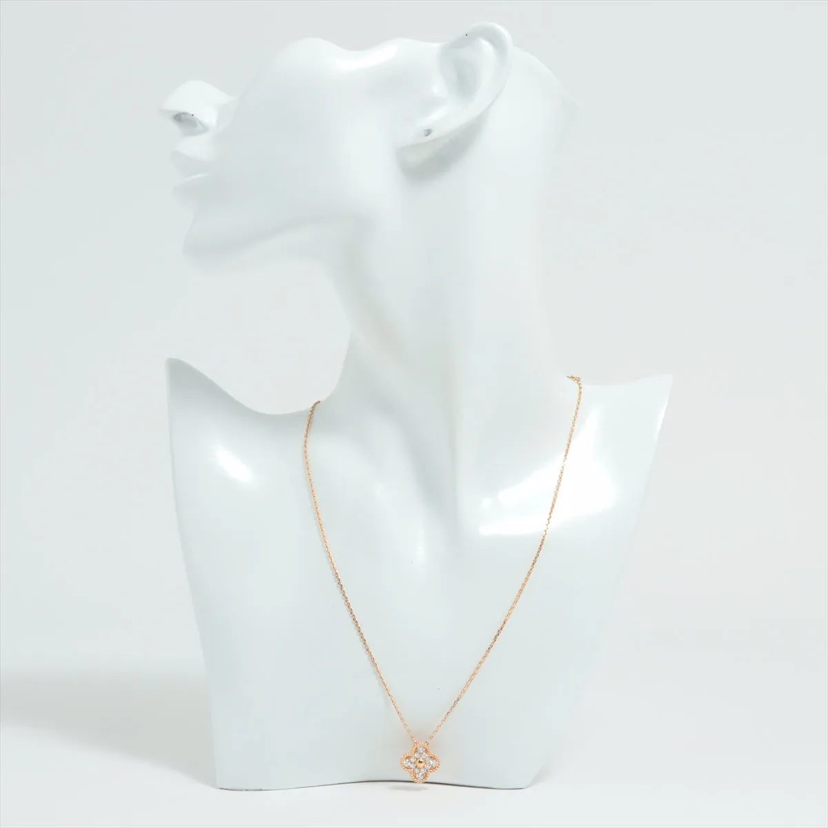 Van Cleef & Arpels Vintage Alhambra Yellow Gold Diamond Necklace