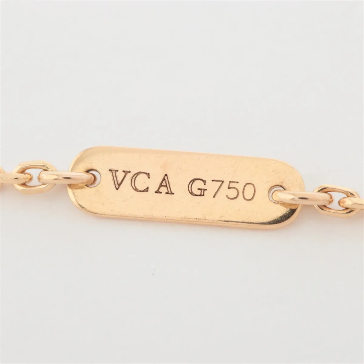 Van Cleef & Arpels Vintage Alhambra Yellow Gold Diamond Necklace