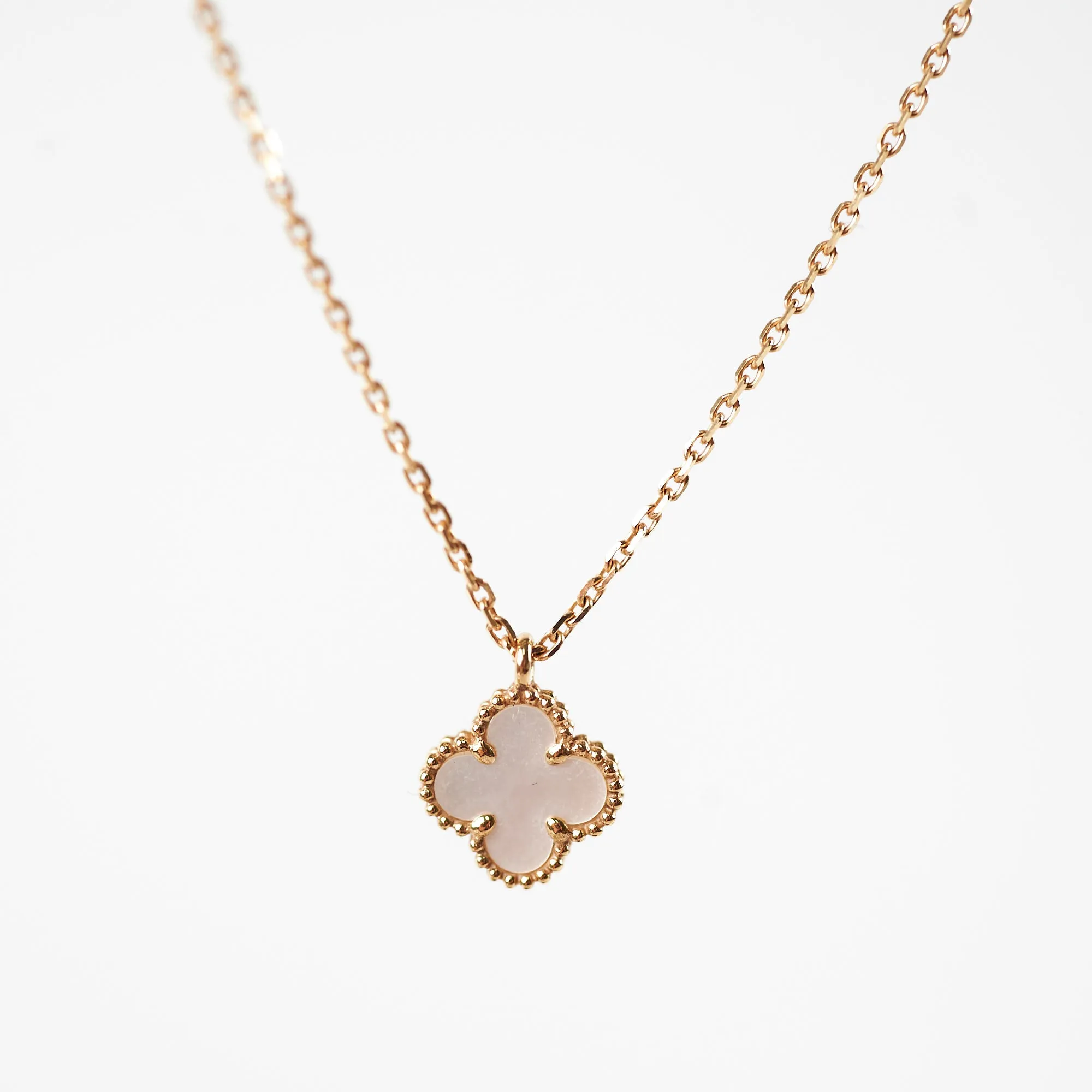 Van Cleef and Arpels Sweet Alhambra Mother of Pearl MOP Necklace