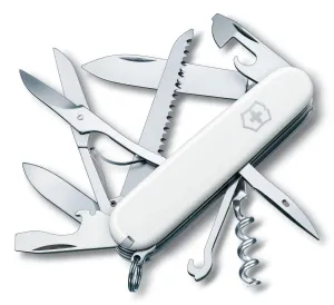 Victorinox Swiss Army Huntsman White Medium Pocket Knife with 15 Functions 1.3713.7