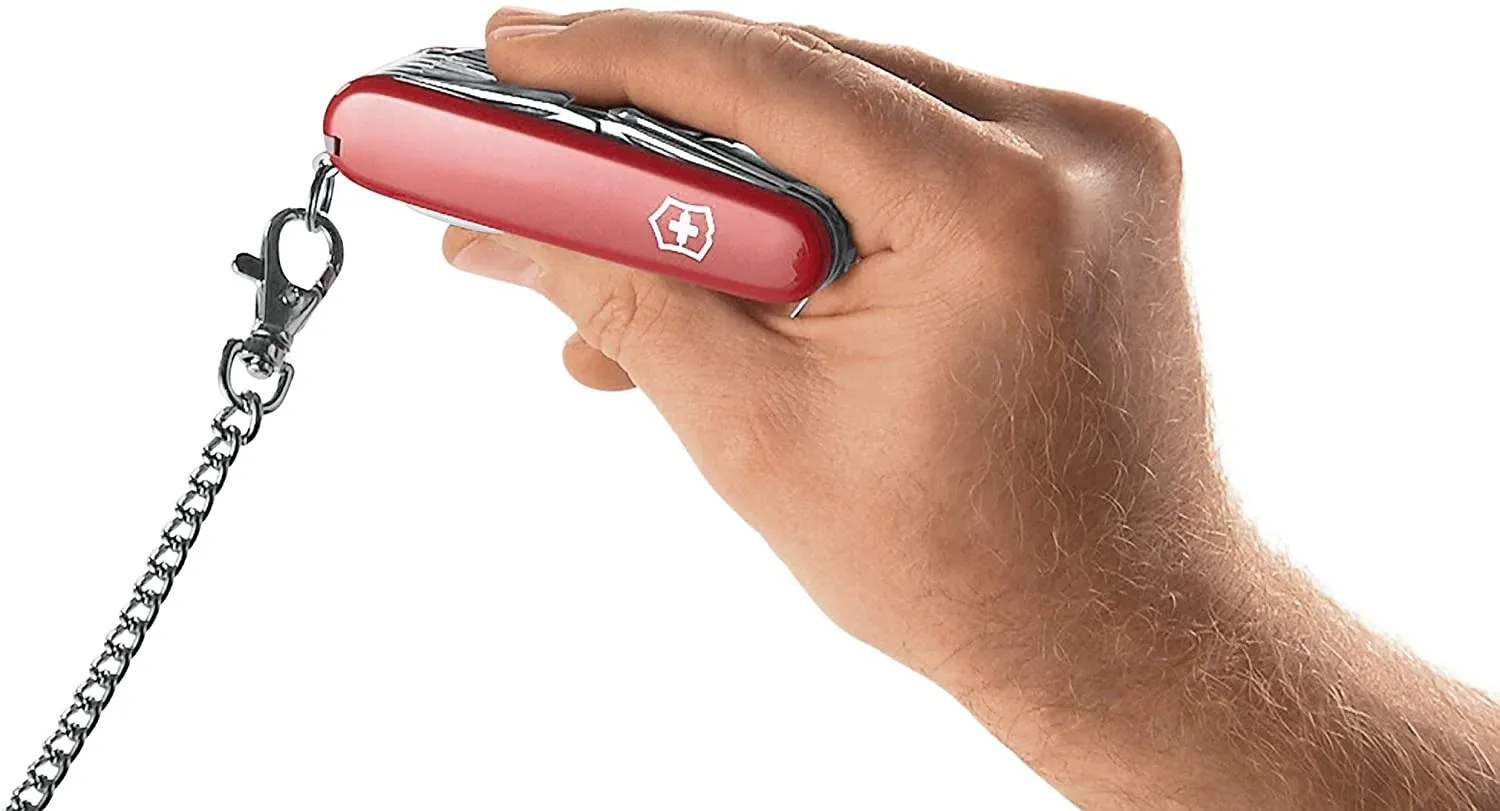 Victorinox Swiss Army Rambler Red Small Pocket Knife with 10 Functions 0.6363