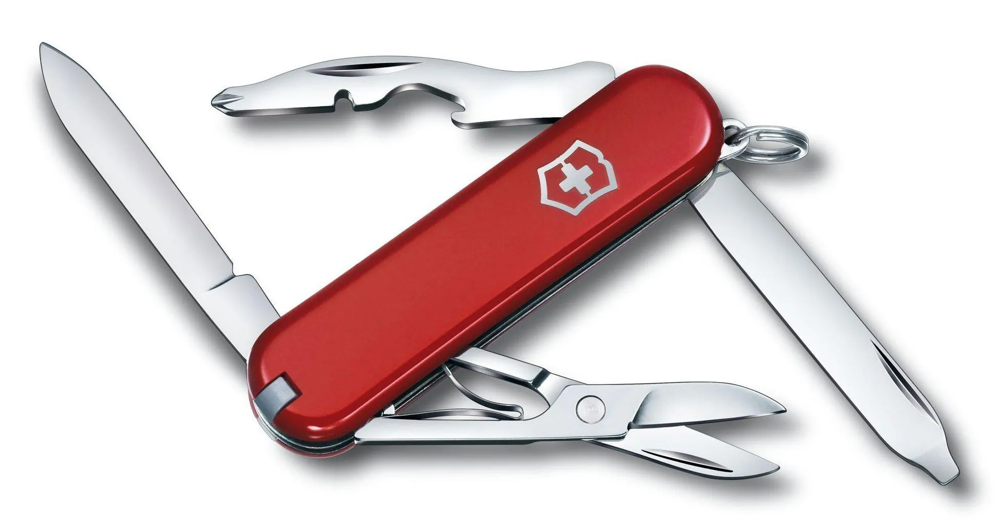 Victorinox Swiss Army Rambler Red Small Pocket Knife with 10 Functions 0.6363