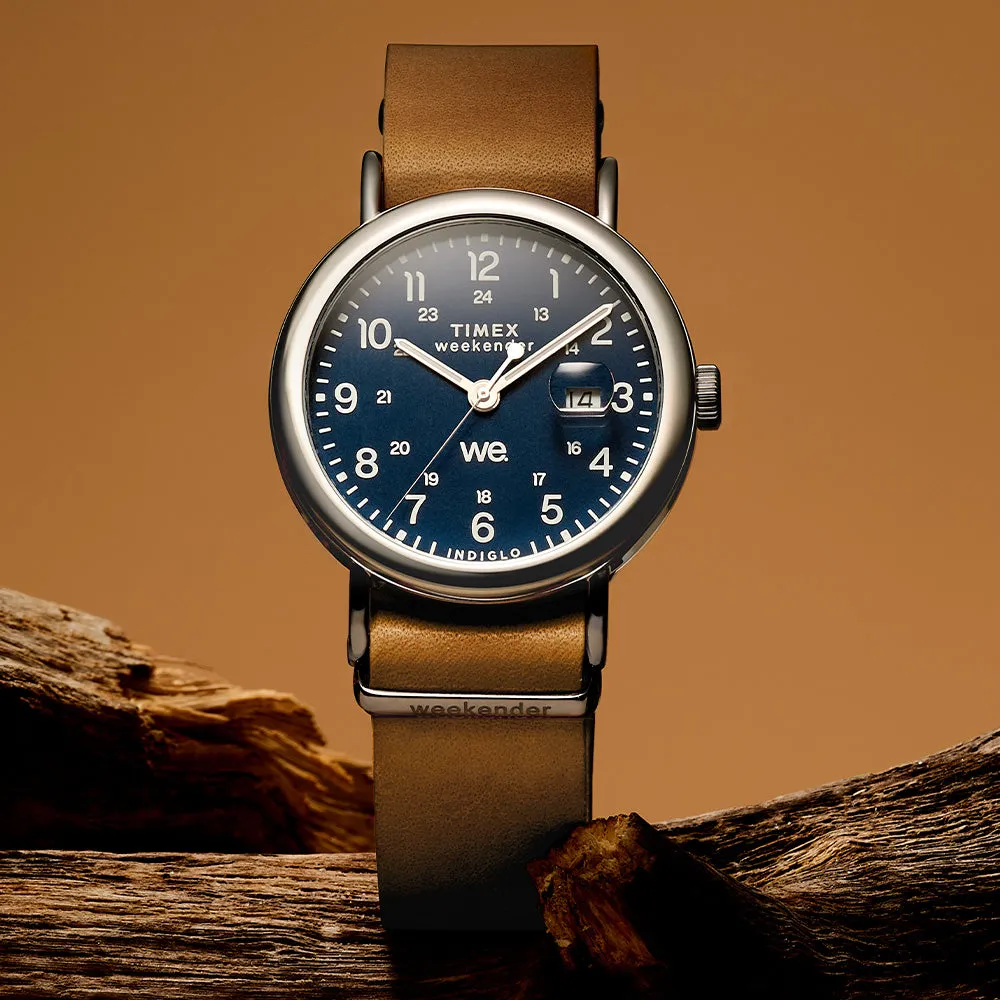 Weekender Date 40mm Leather Band